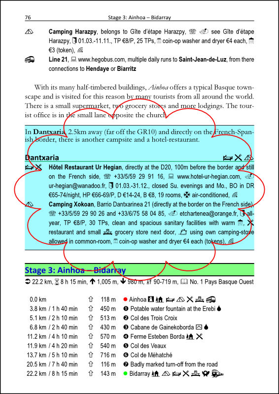 sample 1 with highlighted alternatives and variants