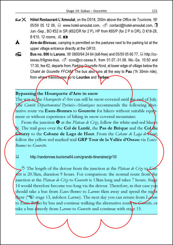 sample 2 with highlighted alternatives and variants